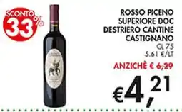 Coal Rosso Piceno Superiore DOC Destriero Cantine Castignano offerta