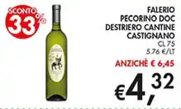 Coal Falerio Pecorino Doc Destriero Cantine Castignano offerta