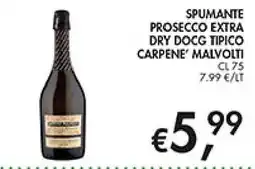 Coal Spumante Prosecco Extra Dry Docg Tipico Carpene' Malvolti offerta