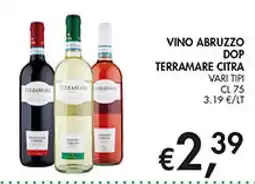 Coal Vino Abruzzo DOP Terramare Citra offerta