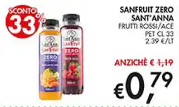 Coal Sanfruit zero Sant'Anna frutti rossi/ace offerta
