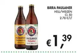 Coal Birra Paulaner Hell/Weizen offerta