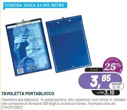 Buffetti Tavoletta portablocco offerta
