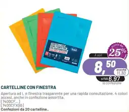 Buffetti Cartelline con finestra offerta