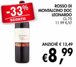 èccoMI Rosso di Montalcino DOC Leonardo offerta
