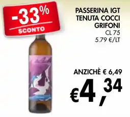 èccoMI Passerina IGT Tenuta Coccigrifoni offerta