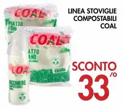 èccoMI Linea stoviglie compostabili Coal offerta