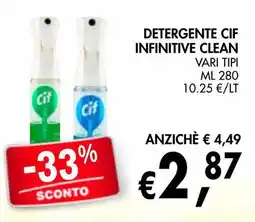 èccoMI Detergente Cif Infinitive Clean offerta