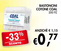 èccoMI Bastoncini cotone Coal offerta