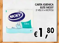 èccoMI Carta igienica Elite Nicky offerta