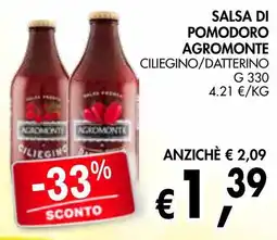 èccoMI Salsa di pomodoro Agromonte Ciliegino offerta