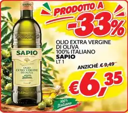 èccoMI Olio extra vergine di oliva Sapio offerta