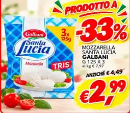 èccoMI Mozzarella Santa Lucia Galbani offerta