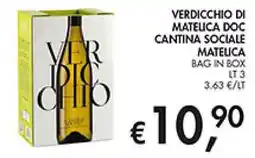 Superstore Coal Verdicchio di Matelica DOC Cantina Sociale Matelica offerta
