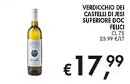 Superstore Coal Verdicchio dei Castelli di Jesi Superiore DOC Felici offerta
