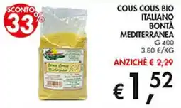 Superstore Coal Cous cous bio italiano bontà mediterranea offerta