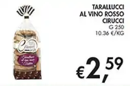 Superstore Coal Tarallucci al vino rosso Cirucci offerta