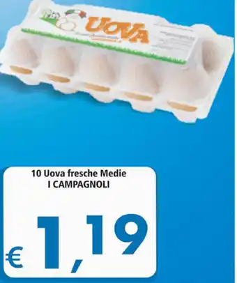 10 Uova Fresche Medie I Campagnoli