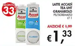 Coal Latte Accadì Tea UHT Granarolo offerta