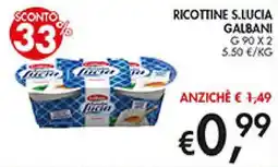 Coal Ricottine S. Lucia Galbani offerta