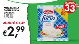 Coal Mozzarella Santa Lucia Galbani offerta
