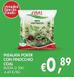 èccoMI Insalata poker con finocchio Coal offerta