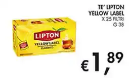 Superstore Coal Te' Lipton Yellow Label offerta