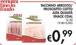 Superstore Coal Tacchino arrosto/prosciutto cotto Coal offerta