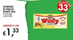 Superstore Coal Wurstel di pollo Wudy Aia offerta