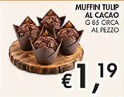 Coal Muffin tulip al cacao offerta