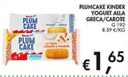 Coal Plum Cake Kinder offerta