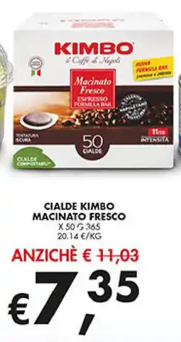 Superstore Coal Cialde Kimbo Macinato Fresco offerta