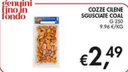 Superstore Coal Cozze cilene sgusciate coal offerta