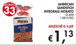 Coal American sandwich integrale Morato offerta