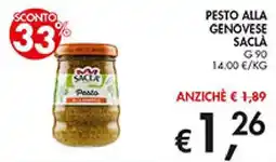 Coal Pesto alla genovese Saclà offerta