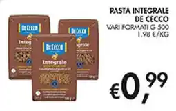 Coal Pasta integrale De Cecco offerta