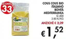 Coal Cous cous bio italiano bontà mediterranea offerta