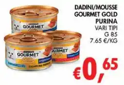 èccoMI Dadini/mousse gourmet gold purina offerta