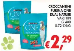 èccoMI Croccantini Purina One Dual Nature offerta