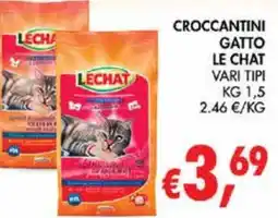 èccoMI Crocchettini gatto Le Chat offerta