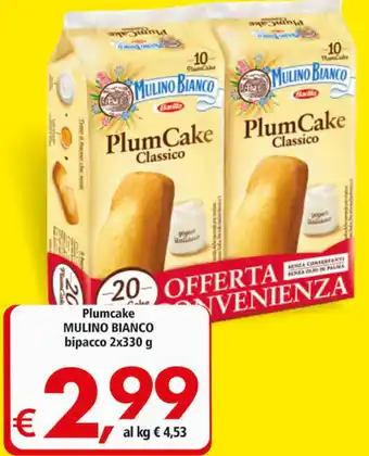 Alter Discount Plumcake Mulino Bianco Bipacco 2x330 g offerta