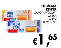 èccoMI Plum Cake Kinder offerta