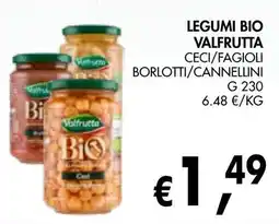 èccoMI Legumi bio Valfrutta Ceci/fagiolì borlotti/cannellini offerta