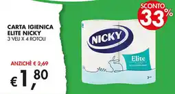 Superstore Coal Carta igienica Elite Nicky offerta