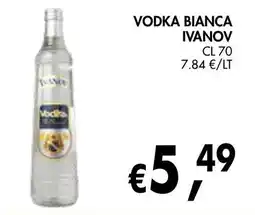 èccoMI Vodka bianca Ivanov offerta