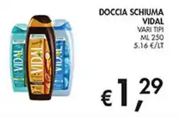 Superstore Coal Doccia schiuma Vidal offerta
