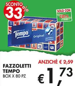 Superstore Coal Fazzoletti Tempo offerta