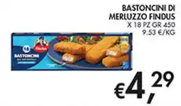 Coal Bastoncini di merluzzo Findus offerta