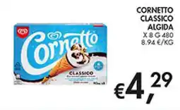 Coal Cornetto Classico Algida offerta