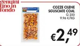 Coal Cozze cilene sguisciate Coal offerta
